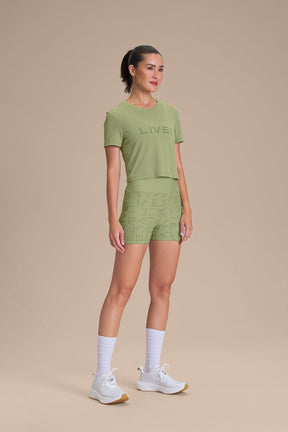 Camiseta Cropped LIVE! Comfort - Herbal Green