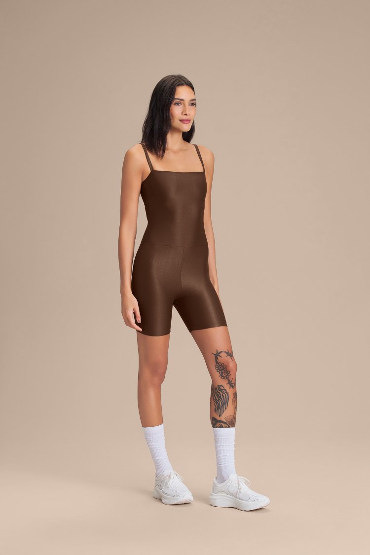 Macaquinho Shorts Allure® Adaptiv - Sepia brown