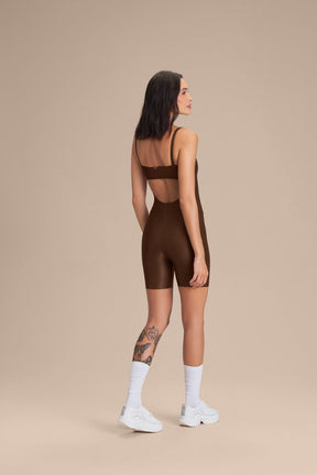 Macaquinho Shorts Allure® Adaptiv - Sepia brown