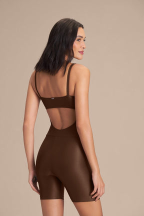 Macaquinho Shorts Allure® Adaptiv - Sepia brown
