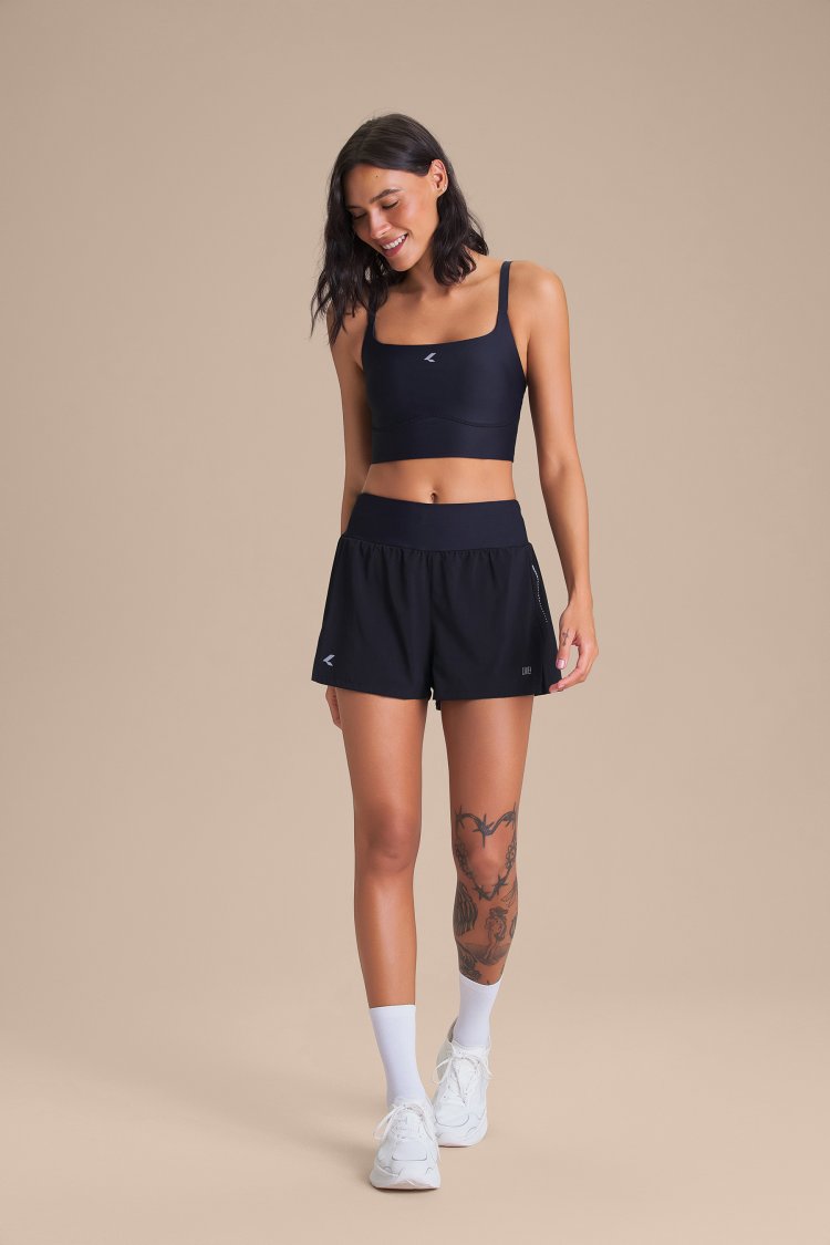 Shorts Pro Six Pockets - Preto