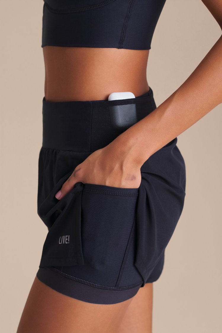 Shorts Pro Six Pockets - Preto