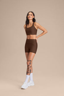 Shorts Tex Green - Sepia brown