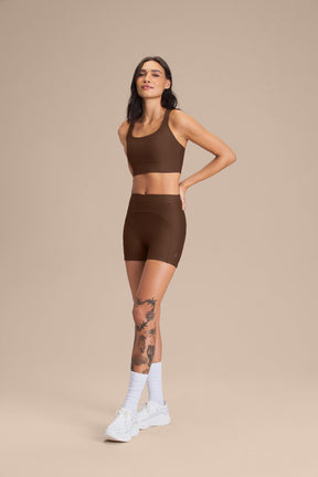 Shorts Tex Green - Sepia brown