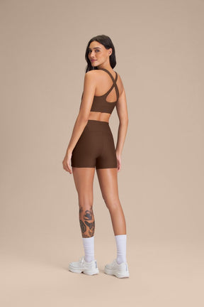 Shorts Tex Green - Sepia brown