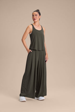 Calça Pantalona Wide - Obsidian grey