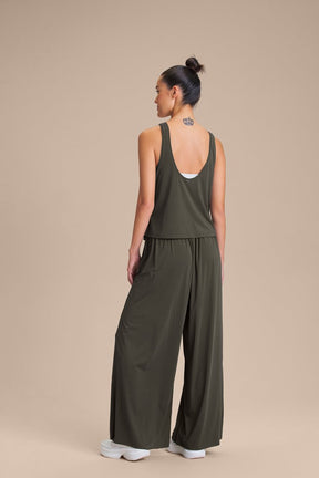 Calça Pantalona Wide - Obsidian grey
