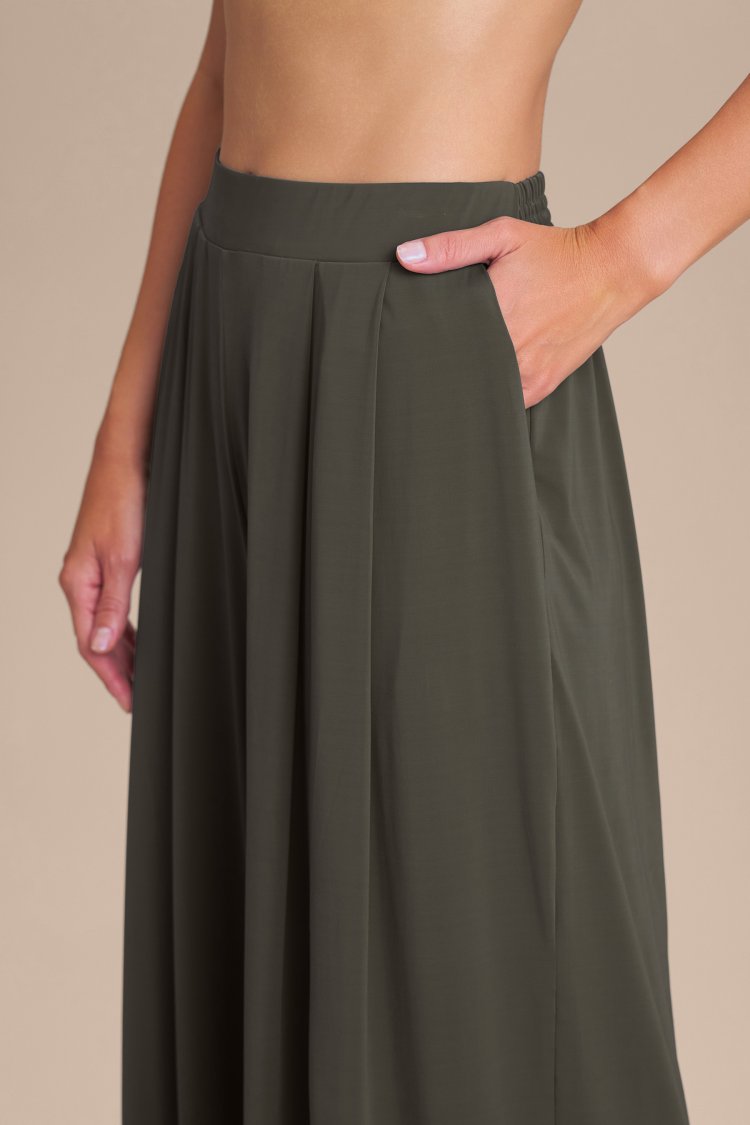 Calça Pantalona Wide - Obsidian grey