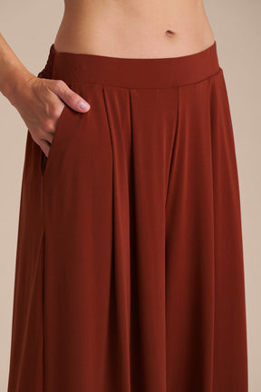 Calça Pantalona Wide - Rust Red