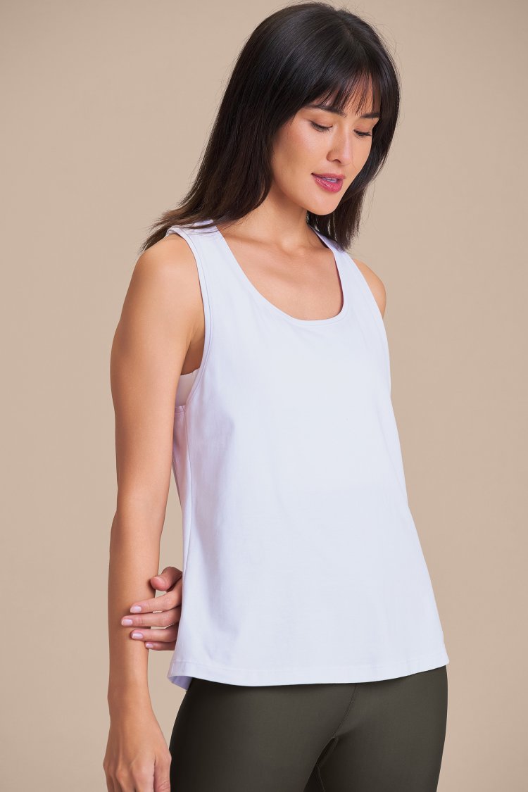 Regata Pima Slim - Branco