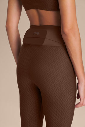 Legging LIVE! Symbol Hydefit® Adaptiv - Sepia brown