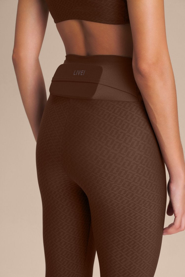 Legging LIVE! Symbol Hydefit® Adaptiv - Sepia brown