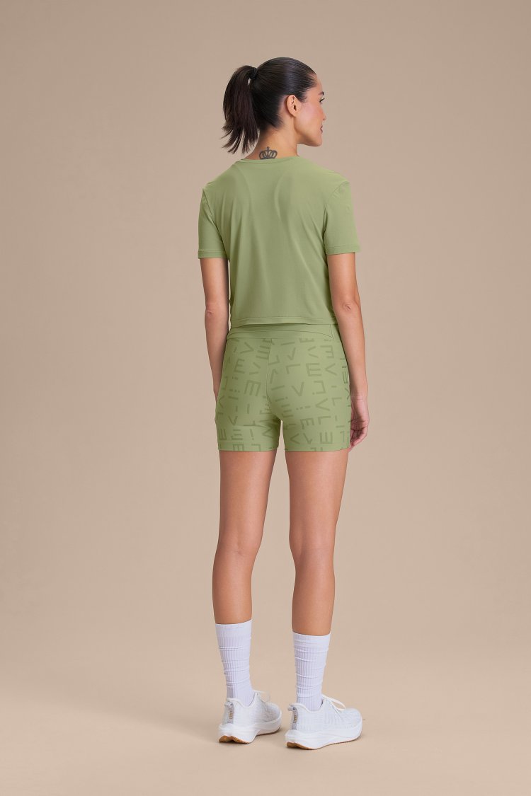 Camiseta Cropped LIVE! Comfort - Herbal Green