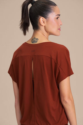 Camiseta Breath Back Comfort - Rust Red