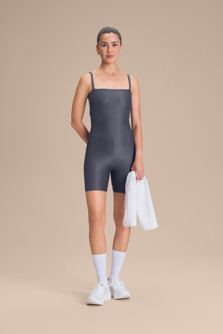 Macaquinho Shorts Allure® Adaptiv - Iron Blue