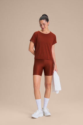Camiseta Breath Back Comfort - Rust Red