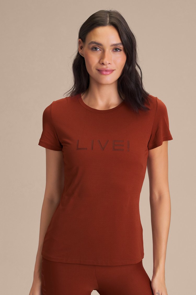 Camiseta LIVE! Comfort - Rust Red