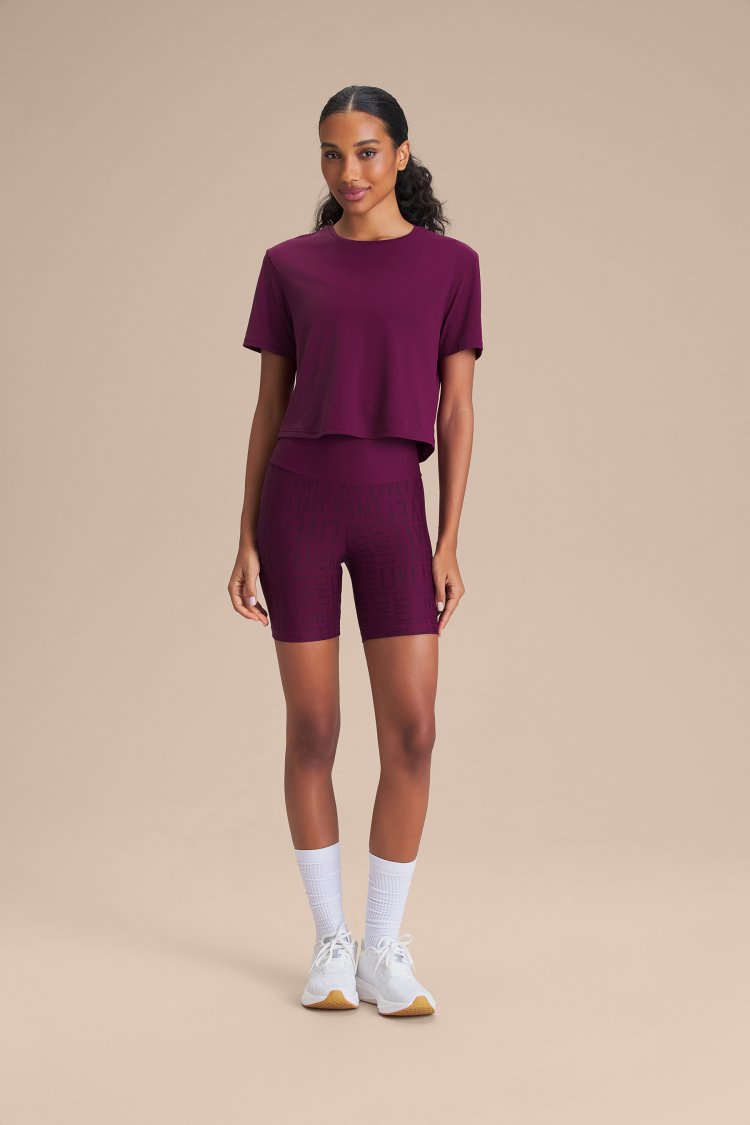 Camiseta Cropped Bio Stretch - Essence Purple
