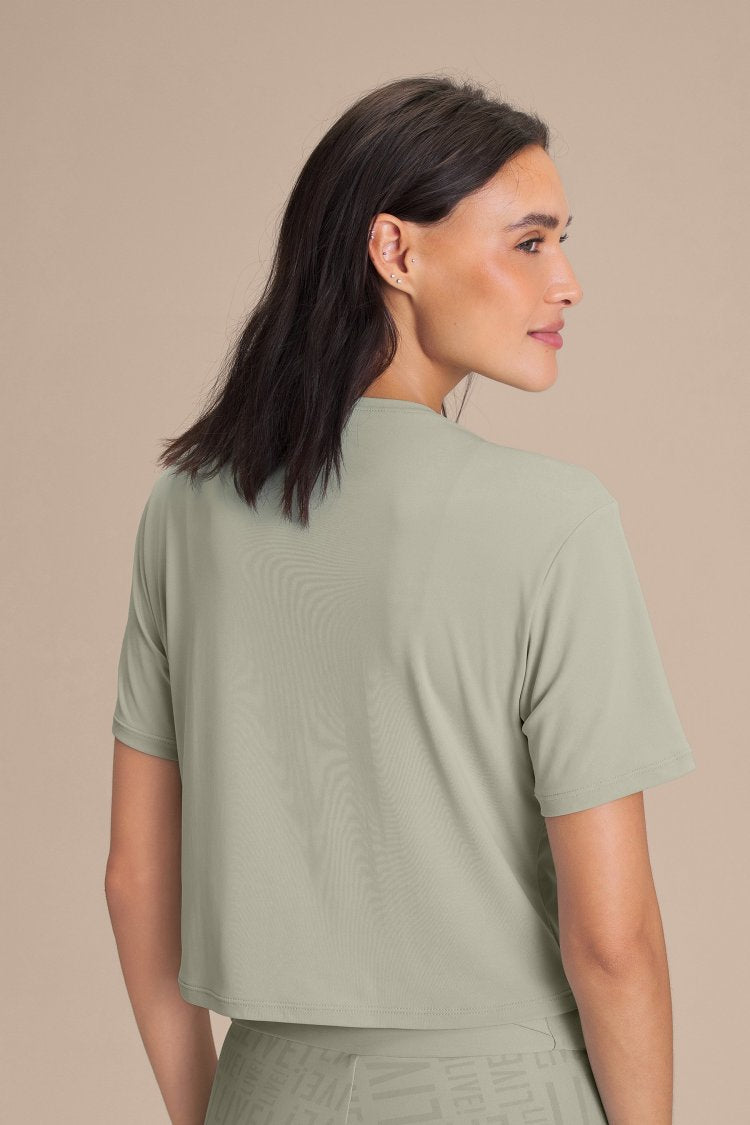 Camiseta Cropped Bio Stretch - Daylight Green