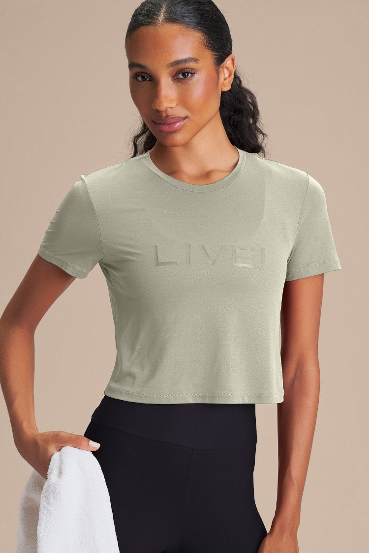 Camiseta Cropped LIVE! Comfort - Daylight Green