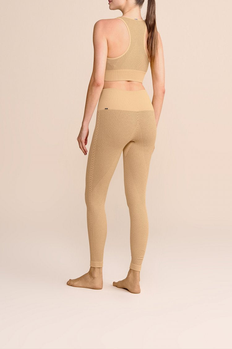 Calça Fusô Seamless Diagonal - Porcelain
