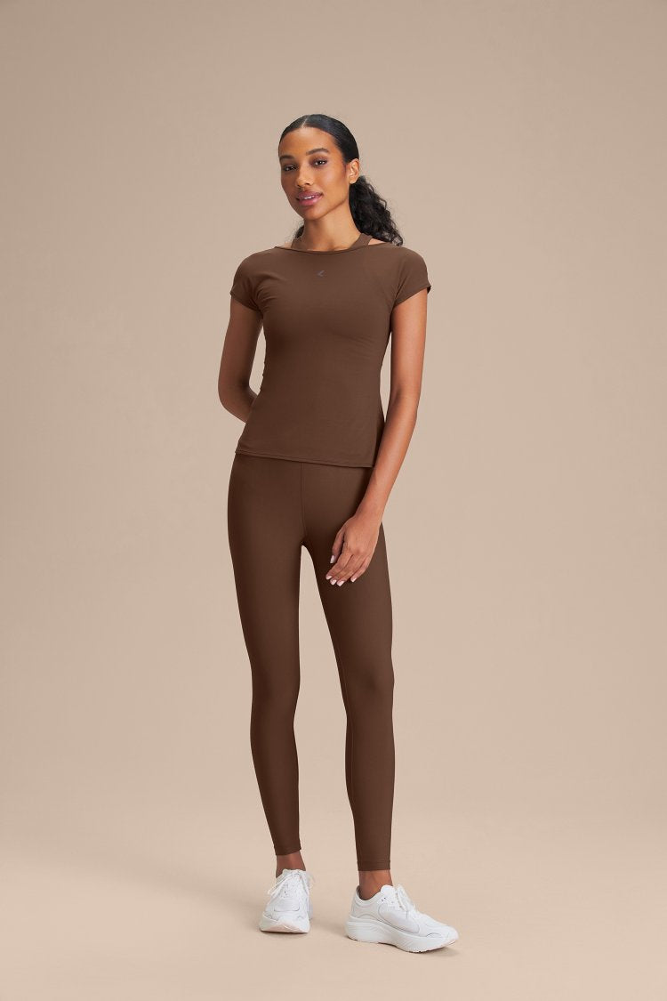 Blusa Arc Action Skin - Sepia brown