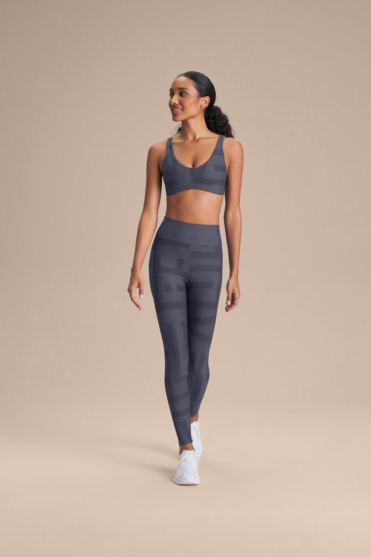 Legging Maxi LIVE! - Iron Blue