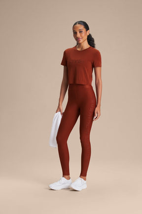 Camiseta Cropped LIVE! Comfort - Rust Red