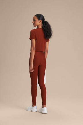 Camiseta Cropped LIVE! Comfort - Rust Red
