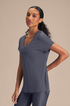 Camiseta V Comfort - Iron Blue