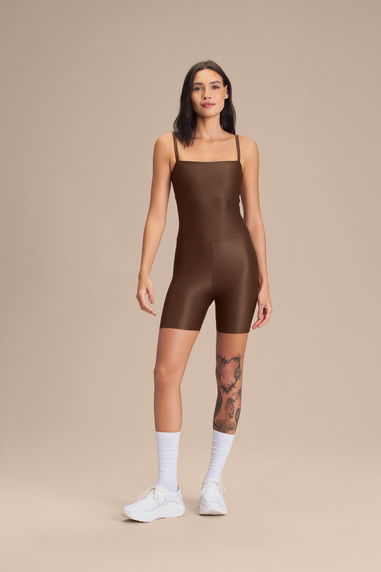 Macaquinho Shorts Allure® Adaptiv - Sepia brown