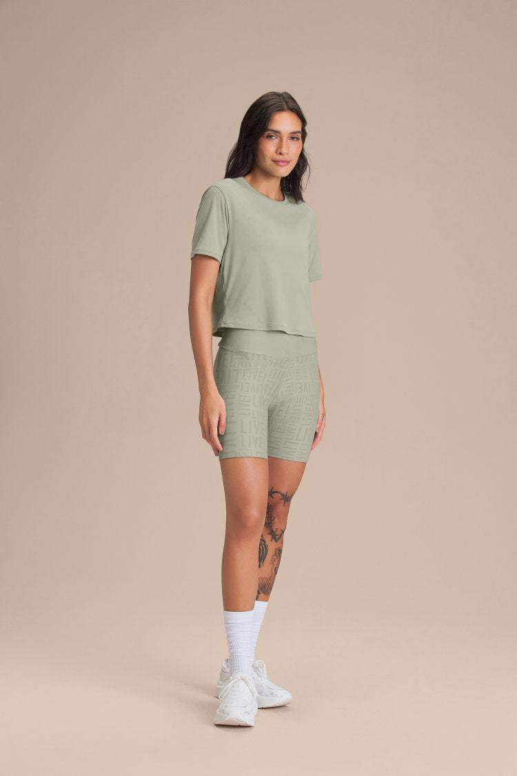 Camiseta Cropped Bio Stretch - Daylight Green
