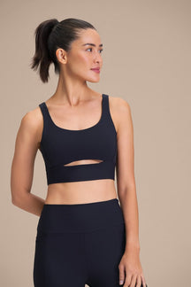 Top Cut Out Fit Green® - Preto