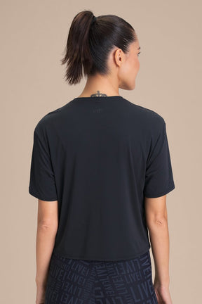 Camiseta Cropped Bio Stretch - Preto
