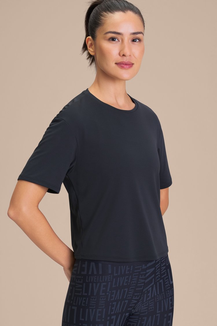Camiseta Cropped Bio Stretch - Preto