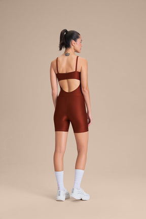 Macaquinho Shorts Allure® Adaptiv - Rust Red