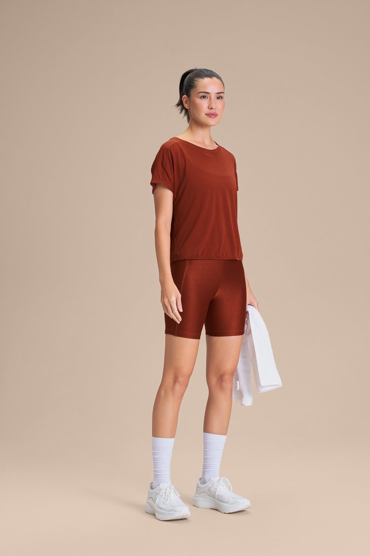 Camiseta Breath Back Comfort - Rust Red