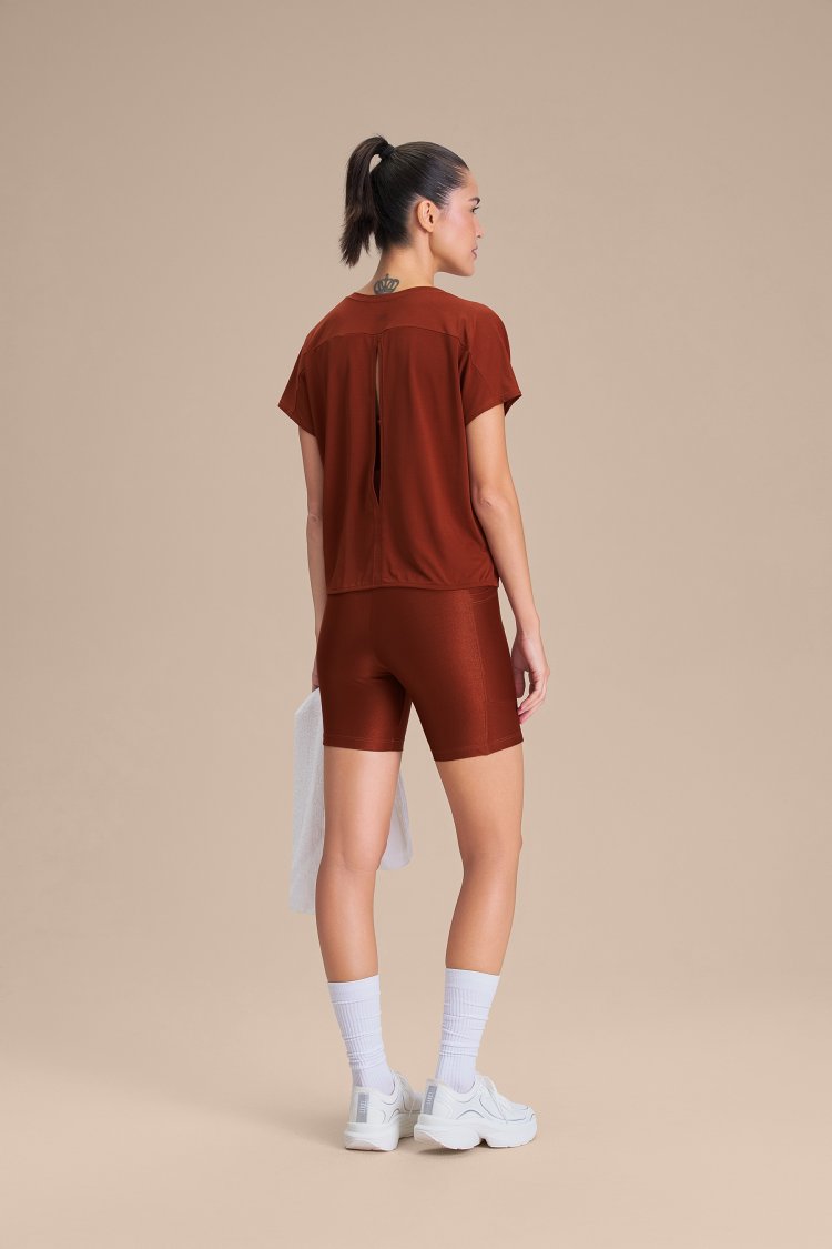 Camiseta Breath Back Comfort - Rust Red