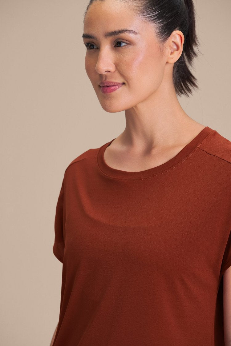 Camiseta Breath Back Comfort - Rust Red