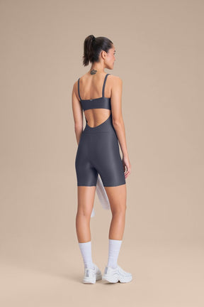 Macaquinho Shorts Allure® Adaptiv - Iron Blue