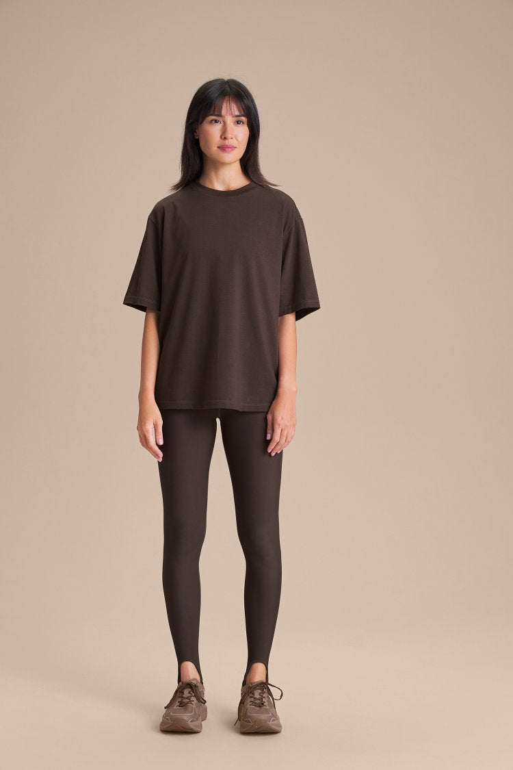 Camiseta Pima Slim - Cocoa Brown