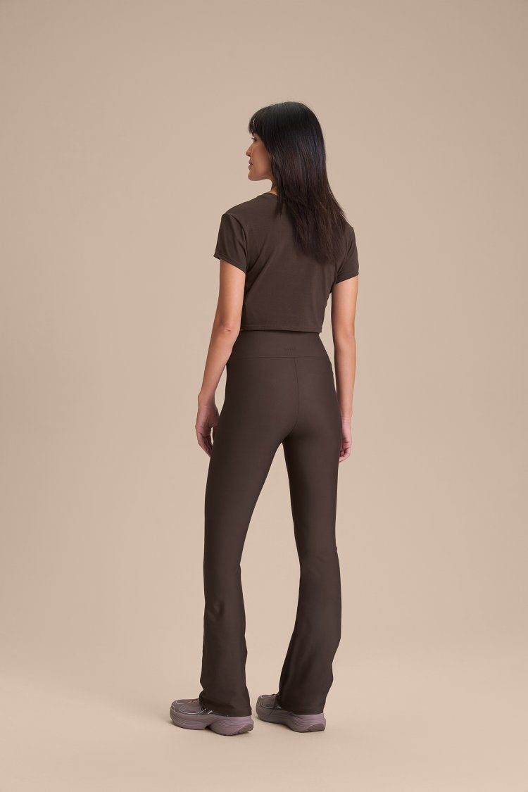Blusa Cropped Pima Slim - Cocoa Brown