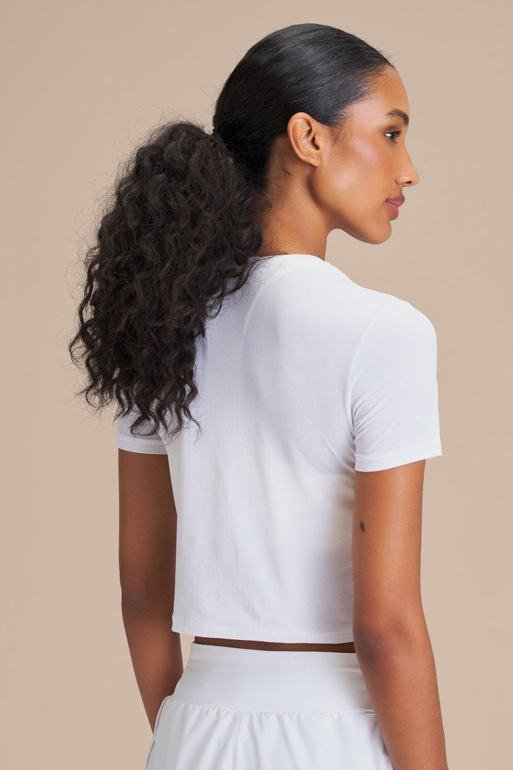 Camiseta Cropped LIVE! Comfort - White