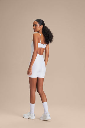 Macaquinho Shorts Allure® Adaptiv - Branco
