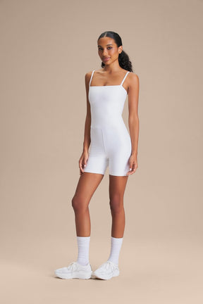Macaquinho Shorts Allure® Adaptiv - Branco