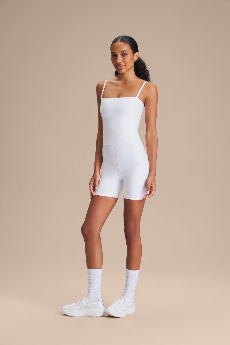 Macaquinho Shorts Allure® Adaptiv - Branco