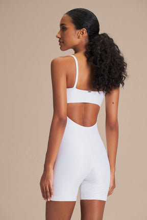 Macaquinho Shorts Allure® Adaptiv - Branco
