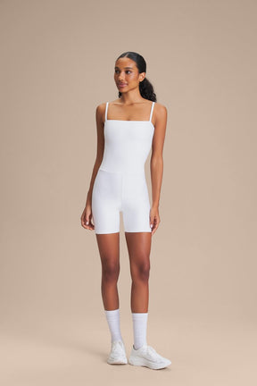 Macaquinho Shorts Allure® Adaptiv - Branco