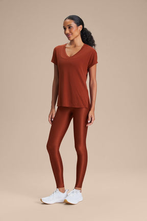 Camiseta V Comfort - Rust Red