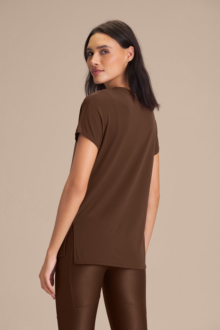 Camiseta V Comfort - Sepia brown
